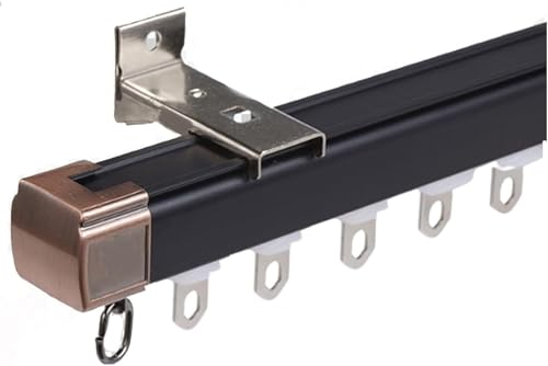 Gardinenstange verstellbar 100600 cm schwarz Aluminium Vorhangschiene für Wand-/Deckenmontage ideal für Wohnzimmer & Schlafzimmer Vielseitige Fensterstangen & Raumteiler Gardinenstange verstellbar 100600 cm schwarz Aluminium Vorhangschiene für Wand-/Deckenmontage ideal für Wohnzimmer & Schlafzimmer Vielseitige Fensterstangen & Raumteiler von Generisch