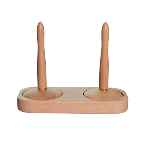 Garnhalter,Stickerei Spinner Werkzeug | Tragbarer Garnhalter Aus Holz Zum Garnwickeln Für Zuhause Studio Arbeitsplatz Weben Handarbeiten Häkeln Sticken von Generisch