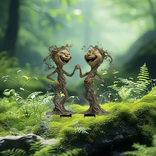 Garten Deko Gartenfiguren für Draußen Wetterfest, Wetterfeste Elfen-Gartendeko, Schildkröte und Gartenzwerg Statue, 2D Harz Gartendeko Figuren, 2D Teich Deko Geschenk (Stil-K) von Generisch