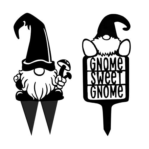Garten GNOME Metallstecker 2er Set Lustige Branch Gnomes Dekofiguren aus Metall Wetterfeste Gartendeko mit Stahlstab Handbemalte Gnomen-Deko für Baumstämme & Beete Skurrile Outdoor Dekofigur Garten GNOME Metallstecker 2er Set Lustige Branch Gnomes Dekofiguren aus Metall Wetterfeste Gartendeko mit Stahlstab Handbemalte Gnomen-Deko für Baumstämme & Beete Skurrile Outdoor Dekofigur von Generisch