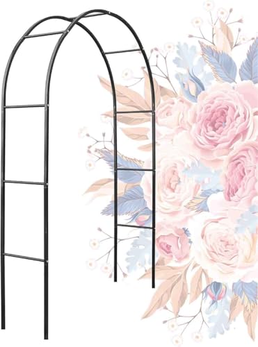 Garten Metall Rosenbogen - Stahlrahmen Kletterpflanze Rankhilfe Dekorative Outdoor Bögen für Garten Dekoration Garten Metall Rosenbogen - Stahlrahmen Kletterpflanze Rankhilfe Dekorative Outdoor Bögen für Garten Dekoration von Generisch