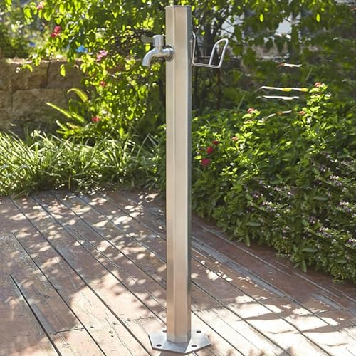 Garten Wasserzapfsäule Wassersäule Outdoor Wasserhahn Vertikaler Frostschutzwasserspender aus Edelstahl 304 Hydranten Wasserspiel Brunnenbewässerung für Hinterhof Rasenfläche (Silber A 86 x 17 cm) Garten Wasserzapfsäule Wassersäule Outdoor Wasserhahn Vertikaler Frostschutzwasserspender aus Edelstahl 304 Hydranten Wasserspiel Brunnenbewässerung für Hinterhof Rasenfläche (Silber A 86 x 17 cm) von Generisch