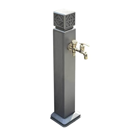 Garten Wasserzapfsäule Wassersäule Outdoor Wasserhahn Vertikaler freistehender Schlauchständer mit Frostschutzmittel und wetterfestem Wasserhydranten für den Hof die Weide oder den Hinterhof Garten Wasserzapfsäule Wassersäule Outdoor Wasserhahn Vertikaler freistehender Schlauchständer mit Frostschutzmittel und wetterfestem Wasserhydranten für den Hof die Weide oder den Hinterhof von Generisch