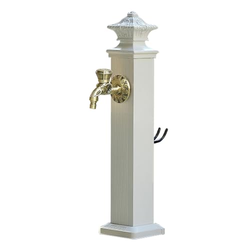 Garten Wasserzapfsäule Wassersäule Outdoor Wasserhahn Vertikales Quadrat mit Schlauchständer aus Vollkupfer bodenmontiertes Wasserspiel dekorativer Hydrantenbrunnen für Terrasse/Hinterhof Garten Wasserzapfsäule Wassersäule Outdoor Wasserhahn Vertikales Quadrat mit Schlauchständer aus Vollkupfer bodenmontiertes Wasserspiel dekorativer Hydrantenbrunnen für Terrasse/Hinterhof von Generisch