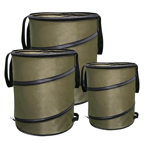 Gartenabfallsäcke, Garten Pop-Up Mülleimer, Zusammenklappbarer Auto Mülleimer, Faltbare, Robuste Pop-Up Gartenabfall Müllsäcke, Camping Mülleimer, Pop-Up Mülleimer, Für Rasen, Garten von Generisch