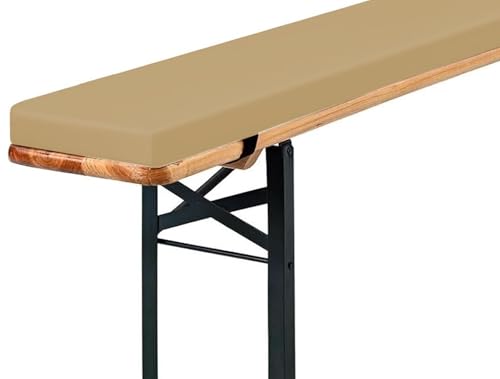 Gartenbank-Abdeckung, 160 x 28 x 5 cm, Kissen für Außen- und Innenstühle, hochdichter Schaumstoff, rutschfest, waschbar, für Terrasse, Esszimmer, Sofa und Bank von Generisch