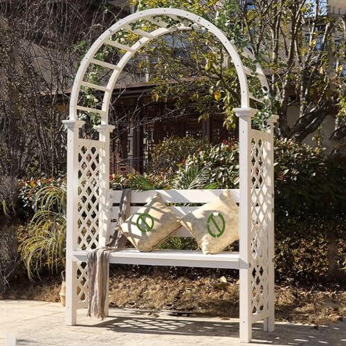 Gartenbank aus Holz mit Kuppel und breitem Sitzdesign, verstärkte Füße für Langlebigkeit, ideal für Terrassen und Parks im Freien Gartenbank aus Holz mit Kuppel und breitem Sitzdesign, verstärkte Füße für Langlebigkeit, ideal für Terrassen und Parks im Freien von Generisch