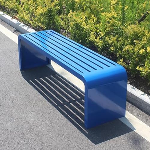 Gartenbank aus Metall für den Außenbereich, stabiler Sitz für 3-4 Personen mit 299 kg Kapazität, ideal für Veranda, Hof und Essbereiche von Generisch