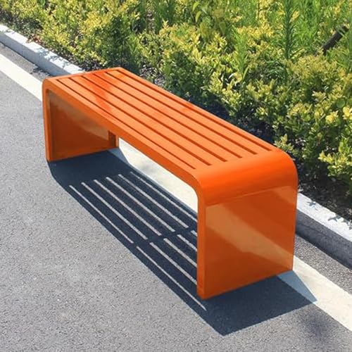 Gartenbank aus Metall für den Außenbereich, stabiler Sitz für 3-4 Personen mit 299 kg Kapazität, ideal für Veranda, Hof und Essbereiche von Generisch