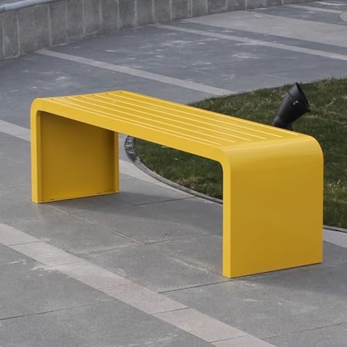 Gartenbank aus Metall für den Außenbereich – langlebig und bequem zum Entspannen auf Terrasse, Park, Pool und Rasen von Generisch