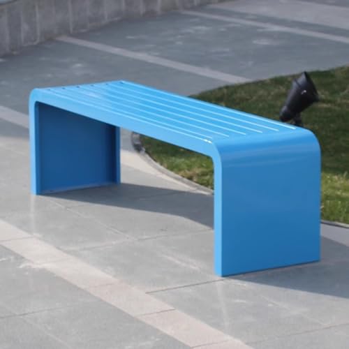 Gartenbank aus Metall für den Außenbereich – langlebig und bequem zum Entspannen auf Terrasse, Park, Pool und Rasen von Generisch