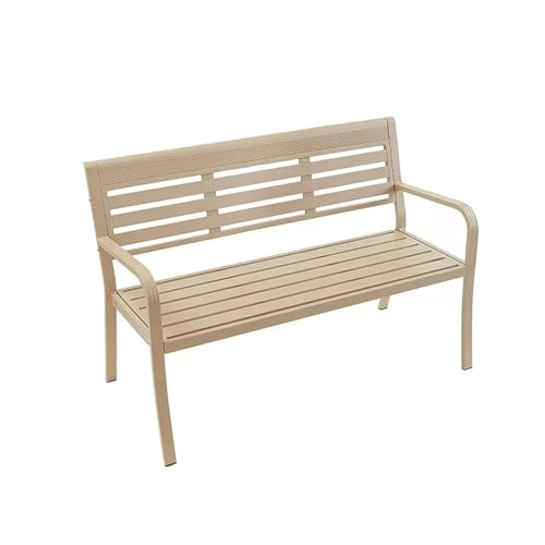Gartenbank aus wetterfestem Metall, Aluminiumlegierung, für Park- und Terrassensitze, für Veranda, Rasen, Balkon, Hinterhof, Einheitsgröße Gartenbank aus wetterfestem Metall, Aluminiumlegierung, für Park- und Terrassensitze, für Veranda, Rasen, Balkon, Hinterhof, Einheitsgröße von Generisch