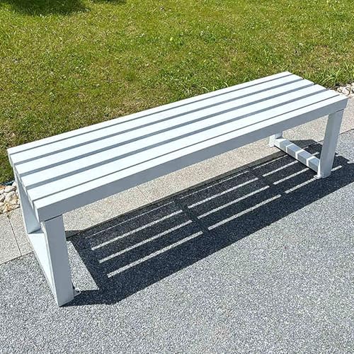 Gartenbank für Park, Rasen, Terrasse, Hof, Schule, Park, Outdoor, Bank, Kapazität 362,9 kg, wetterfest, Metallbank für den Außenbereich Gartenbank für Park, Rasen, Terrasse, Hof, Schule, Park, Outdoor, Bank, Kapazität 362,9 kg, wetterfest, Metallbank für den Außenbereich von Generisch