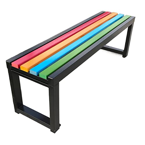 Gartenbank für den Außenbereich, klassisch, Regenbogenfarben, Holz/Kunststoff, rückenfreies Design für Komfort und minimalistischen Stil, perfekt für Terrasse, Hof und Zuhause Gartenbank für den Außenbereich, klassisch, Regenbogenfarben, Holz/Kunststoff, rückenfreies Design für Komfort und minimalistischen Stil, perfekt für Terrasse, Hof und Zuhause von Generisch