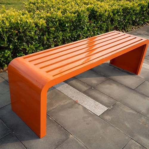 Gartenbank für den Außenbereich, langlebig, geölte Oberfläche, verformt sich nicht und verblasst nicht, Gusseisen-Liebessitz für Park oder Veranda von Generisch