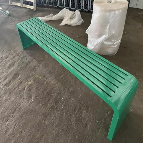 Gartenbank für den Außenbereich, robuste Metall-Gartenbank für Veranda, Park und Garten von Generisch