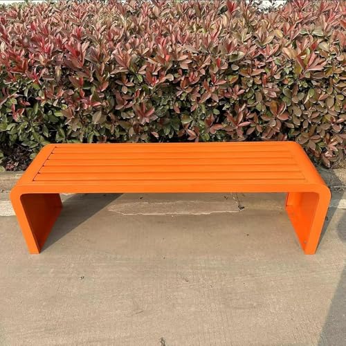 Gartenbank für den Außenbereich, robuste Metall-Gartenbank für Veranda, Park und Garten von Generisch