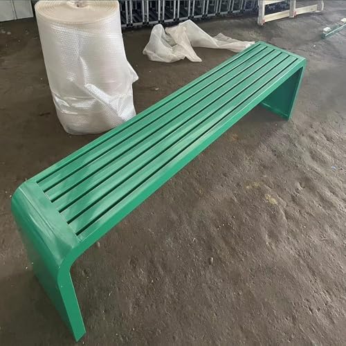 Gartenbank für den Außenbereich, robuste Metall-Gartenbank für Veranda, Park und Garten von Generisch