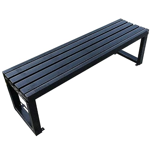 Gartenbank für den Außenbereich, robuste Metall-Veranda-Bank ohne Rückenlehne, perfekt für Rasen, Hinterhof und Eingangsbereich Gartenbank für den Außenbereich, robuste Metall-Veranda-Bank ohne Rückenlehne, perfekt für Rasen, Hinterhof und Eingangsbereich von Generisch