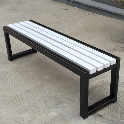 Gartenbank für den Außenbereich, rückenfrei, widerstandsfähig, Parkbank für Terrasse, Terrasse, Rasen Gartenbank für den Außenbereich, rückenfrei, widerstandsfähig, Parkbank für Terrasse, Terrasse, Rasen von Generisch