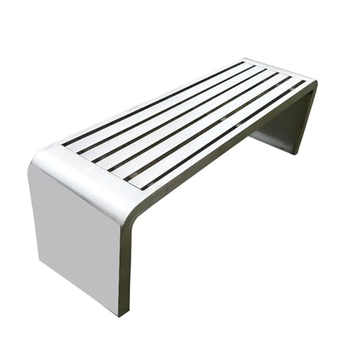Gartenbank wetterfest ohne Rückenlehne Edelstahl Möbel für 2-3 Personen ideal für Terrasse Balkon & Garten - 120x40x45cm Gartenbank wetterfest ohne Rückenlehne Edelstahl Möbel für 2-3 Personen ideal für Terrasse Balkon & Garten - 120x40x45cm von Generisch