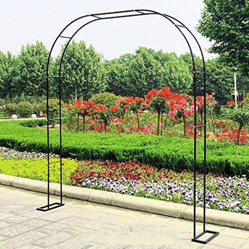 Gartenbogen Rankhilfe Metalldorn für Kletterpflanzen Hochzeit Pergola Schwarz Schmiedeeisen Bogen für Reben & Rosen Outdoor Terrasse Dekoration & Unterstützung Gartenbogen Rankhilfe Metalldorn für Kletterpflanzen Hochzeit Pergola Schwarz Schmiedeeisen Bogen für Reben & Rosen Outdoor Terrasse Dekoration & Unterstützung von Generisch