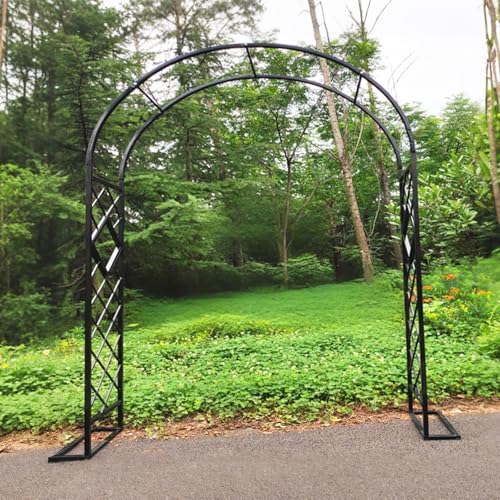 Gartenbogen Rankhilfe für Kletterpflanzen, stabile Outdoor-Gartenlaube für Reben und Rosen, robuster Stahl Hochzeitstorbogen Ständer für Zeremonie Dekoration Gartenbogen Rankhilfe für Kletterpflanzen, stabile Outdoor-Gartenlaube für Reben und Rosen, robuster Stahl Hochzeitstorbogen Ständer für Zeremonie Dekoration von Generisch