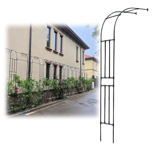 Gartenbogen Rankhilfe für Kletterpflanzen – langlebige Metallstruktur, elegante Outdoor-Gartenlaube für Reben und Blumen, ideal für Hochzeiten und Dekoration von Generisch