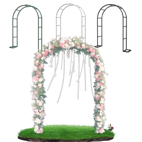 Gartenbogen-Spalier, Metall-Pergola für Kletterpflanzen, grün, 0,8 x 3,5 m, 2 x 2,3 m Höhe, langlebige dekorative Unterstützung für Reben und Blumen Gartenbogen-Spalier, Metall-Pergola für Kletterpflanzen, grün, 0,8 x 3,5 m, 2 x 2,3 m Höhe, langlebige dekorative Unterstützung für Reben und Blumen von Generisch