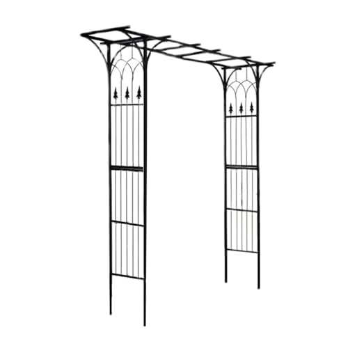 Gartenbogen-Spalier, dekorative Pflanzenstütze for den Außenbereich, Metall-Gartenlauben-Spalier, einfach zu montieren for Rasen, Terrasse, Hinterhof von Generisch
