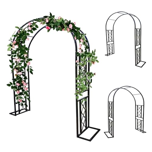 Gartenbogen aus Metall für Kletterpflanzen, stabile Outdoor-Dekoration, Höhe 229,9 cm, verstellbare Breite 140-340 cm, perfekt für Garten-Rankgitter und Landschaftsgestaltung Gartenbogen aus Metall für Kletterpflanzen, stabile Outdoor-Dekoration, Höhe 229,9 cm, verstellbare Breite 140-340 cm, perfekt für Garten-Rankgitter und Landschaftsgestaltung von Generisch