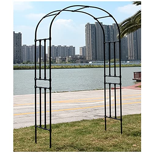 Gartenbogen aus Metall für Kletterpflanzen - Stabile Gartenlaube für Gartendekoration - Freistehende Unterstützung für Rankgitter und Blumenarrangements Gartenbogen aus Metall für Kletterpflanzen - Stabile Gartenlaube für Gartendekoration - Freistehende Unterstützung für Rankgitter und Blumenarrangements von Generisch