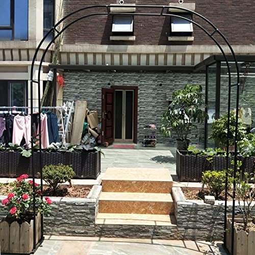 Gartenbogen aus Metall mit Sockel für Kletterpflanzen, wetterfeste Pergola im Freien, perfekt für Hochzeitsdeko, Geburtstagsfeiern und romantische Abende auf Ihrer Terrasse Gartenbogen aus Metall mit Sockel für Kletterpflanzen, wetterfeste Pergola im Freien, perfekt für Hochzeitsdeko, Geburtstagsfeiern und romantische Abende auf Ihrer Terrasse von Generisch