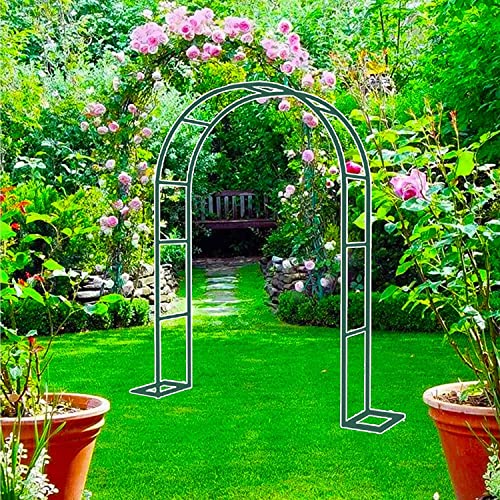 Gartenbogen für Kletterpflanzen, Metall Rose Rankgitter, Einfache Montage, Schmiedeeisen Design, Außendekoration, Gartenlaube, Perfekt für Reben und Blumen von Generisch