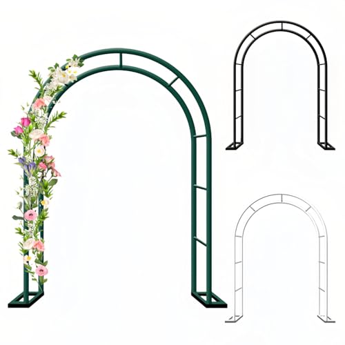 Gartenbogen für Kletterpflanzen, Outdoor-Gartenlaube für Rosen und Event-Dekorationen, perfekt für Hochzeiten, Partys und Gartenunterstützung von Generisch