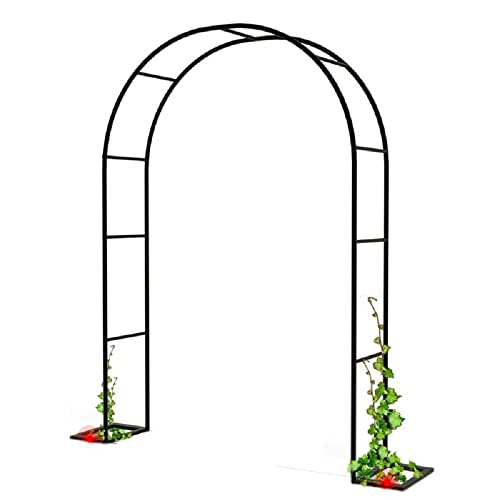 Gartenbogen für Kletterpflanzen, rostbeständiger Stahl, Pergola-Stütze, perfekt für Balkon und Garten von Generisch