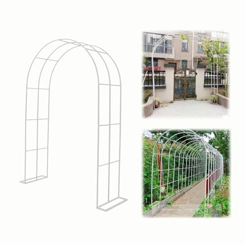 Gartenbogen mit Stahlrahmen, für verschiedene Kletterpflanzen, Breite 80–350 cm, Rosenspalier, Torbogen, abnehmbarer Ballonbogen, Metall-Pergola-Bögen von Generisch