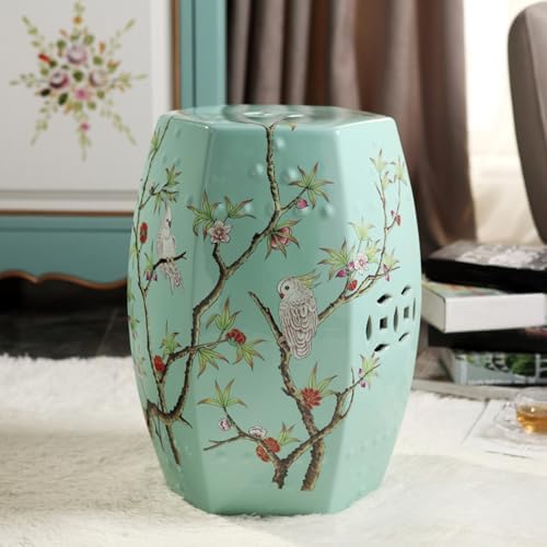 Gartenhocker aus Keramik mit chinesischem Trommeldesign, langlebig für drinnen und draußen, perfekt als Schuhbank oder Beistelltisch Gartenhocker aus Keramik mit chinesischem Trommeldesign, langlebig für drinnen und draußen, perfekt als Schuhbank oder Beistelltisch von Generisch