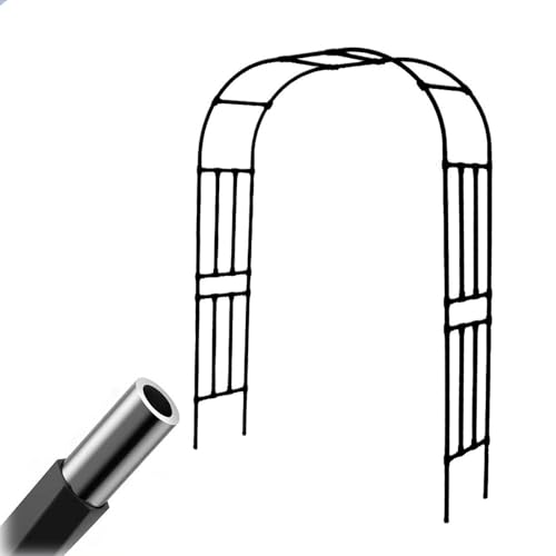 Gartenlaube Metallbogen Rankhilfe Laube für Kletterpflanzen 250 220 180 120 240 300 320 cm Einfache Montage Hochzeit Lauben Outdoor Terrasse Garten Dekor Torbogen von Generisch