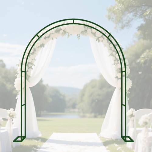 Gartenlaube Rankhilfe für Kletterpflanzen - Metallbogen Pergola 260x230cm für Rosen, Hochzeit & Terrasse Dekor - Einfache Montage Grün Perfekt für Events und Partys von Generisch