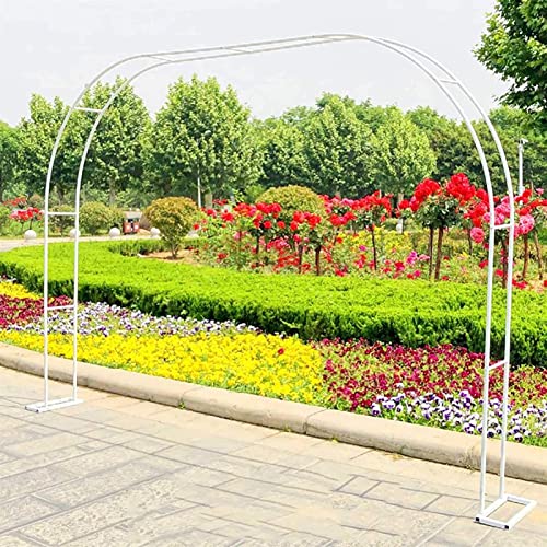 Gartenlaube aus Metall, Hochzeitsbogen – weiße Pergola für Kletterpflanzen, Rosen & Reben – elegante Brautparty-Dekoration, erhältlich in 2,2 m x 1,2 m bis 3,5 m Größen von Generisch