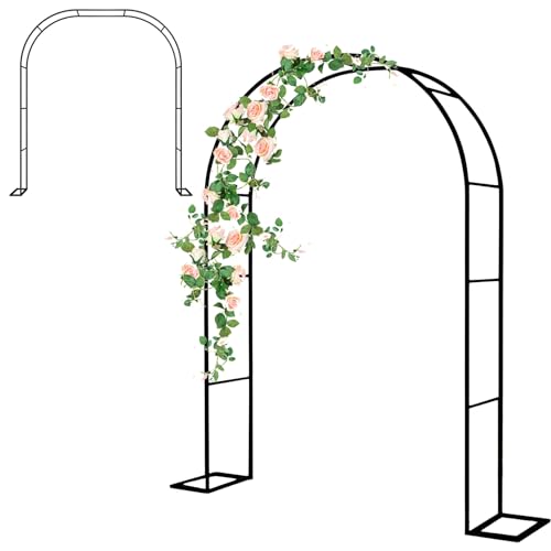 Gartenlaube aus Metall, Rankgitter, Torbogen – wetterfester Hochzeitshintergrund mit Sockel von Generisch