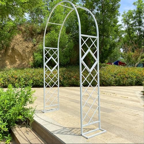 Gartenlaube für den Außenbereich, wetterbeständig, Gartenbogen, Rankgitter, dekorativer Ballonbogen, Hochzeitsbögen, Kletterpflanzenständer, Breite 140/200/260/300/340 cm von Generisch
