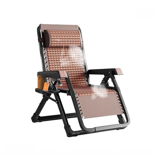 Gartenliege Faltbare Sonnenliege, in fünf Positionen verstellbar 0-168° ergonomisches Nickerchen Nicht müde Geeignet für Büro/Balkon/Terrasse Relaxliege belastbar bis 200kg von Generisch