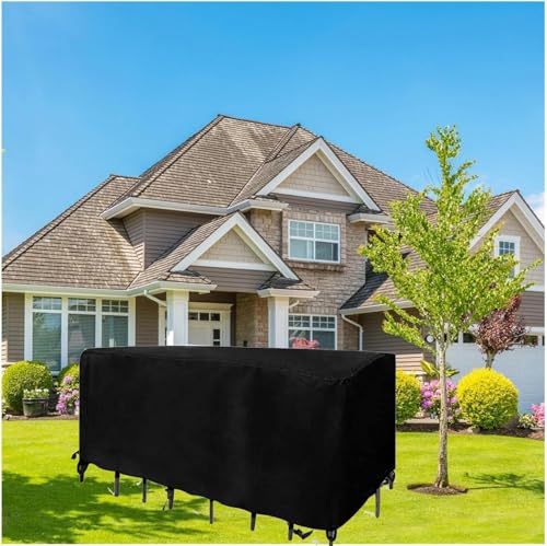 Gartenmöbel-Abdeckung, 200 x 200 x 80 cm, wasserdicht, 600D-Stoff, UV-beständig, staubdicht, für Tisch und Stühle, robuste Terrassenabdeckung Gartenmöbel-Abdeckung, 200 x 200 x 80 cm, wasserdicht, 600D-Stoff, UV-beständig, staubdicht, für Tisch und Stühle, robuste Terrassenabdeckung von Generisch