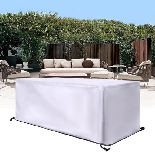 Gartenmöbel-Abdeckung, 325 x 210 x 65 cm, wasserdicht, 600D Oxford, UV-beständig, für Tisch und Stuhl, rechteckig, Terrassenschutz und robustes Design von Generisch