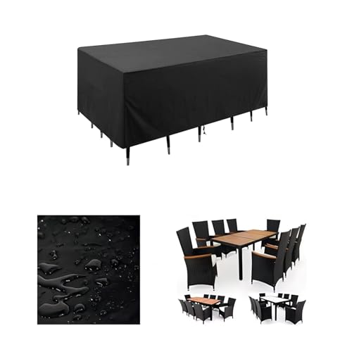 Gartenmöbel Abdeckung 110x80x100cm 420D Oxford Wasserdicht Winddicht Dusoof UV-Schutz für Outdoor Sofa & Bank - Terrassenschutz Abdeckung von Generisch
