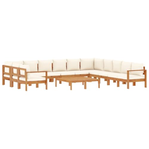 Gartenmöbel-Set, 9-teilig, mit Kissen aus massivem Akazienholz Gartenmöbel-Set, 9-teilig, mit Kissen aus massivem Akazienholz von Generisch