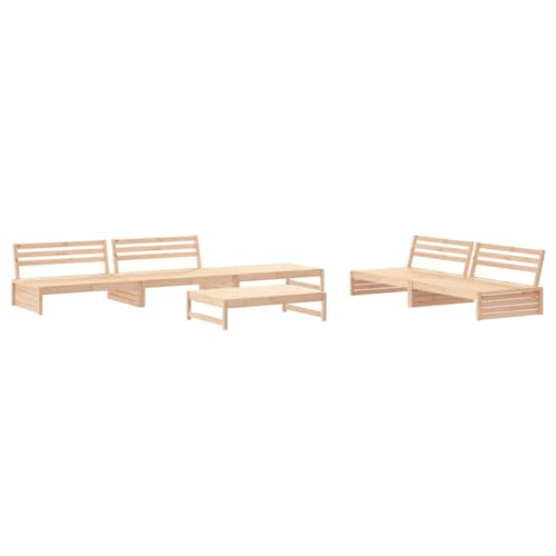 Gartenmöbel-Set 6-teilig aus massivem Kiefernholz von Generisch