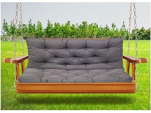 Gartenschaukel Stuhlkissen für 2 oder 3 Personen Bank, wasserdichte Ersatzkissen mit Rückenlehne für Terrasse und Outdoor-Möbel Gartenschaukel Stuhlkissen für 2 oder 3 Personen Bank, wasserdichte Ersatzkissen mit Rückenlehne für Terrasse und Outdoor-Möbel von Generisch